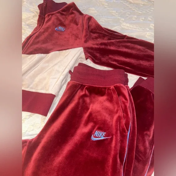 Pants Jumpsuits Nike Red And White Tracksuit Poshmark